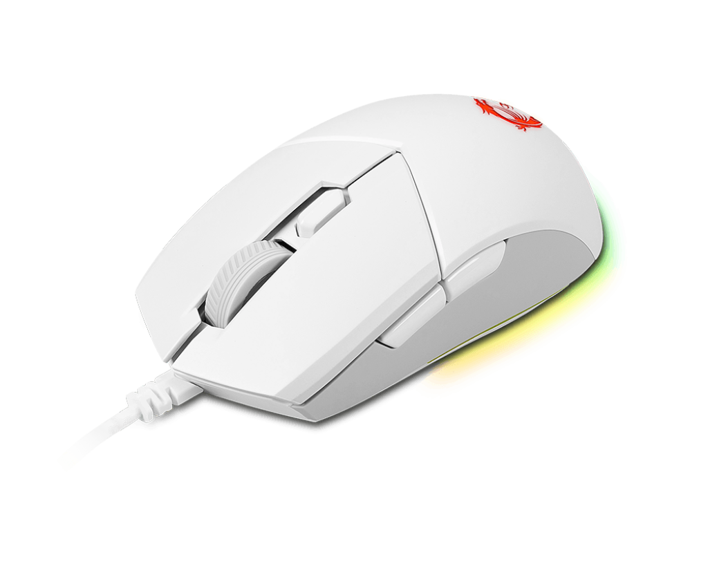 MSI Clutch GM11 Gaming Mouse, 5000 DPI, 10M Omron Switches, Optical Sensor, Symmetrical Ergonomic Design, RGB Mystic Light Compatible, PC/Mac,graphite