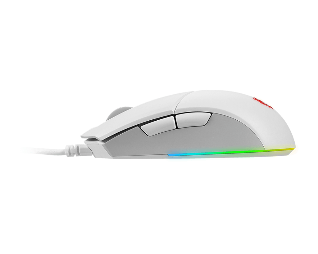 MSI Clutch GM11 Gaming Mouse, 5000 DPI, 10M Omron Switches, Optical Sensor, Symmetrical Ergonomic Design, RGB Mystic Light Compatible, PC/Mac,graphite