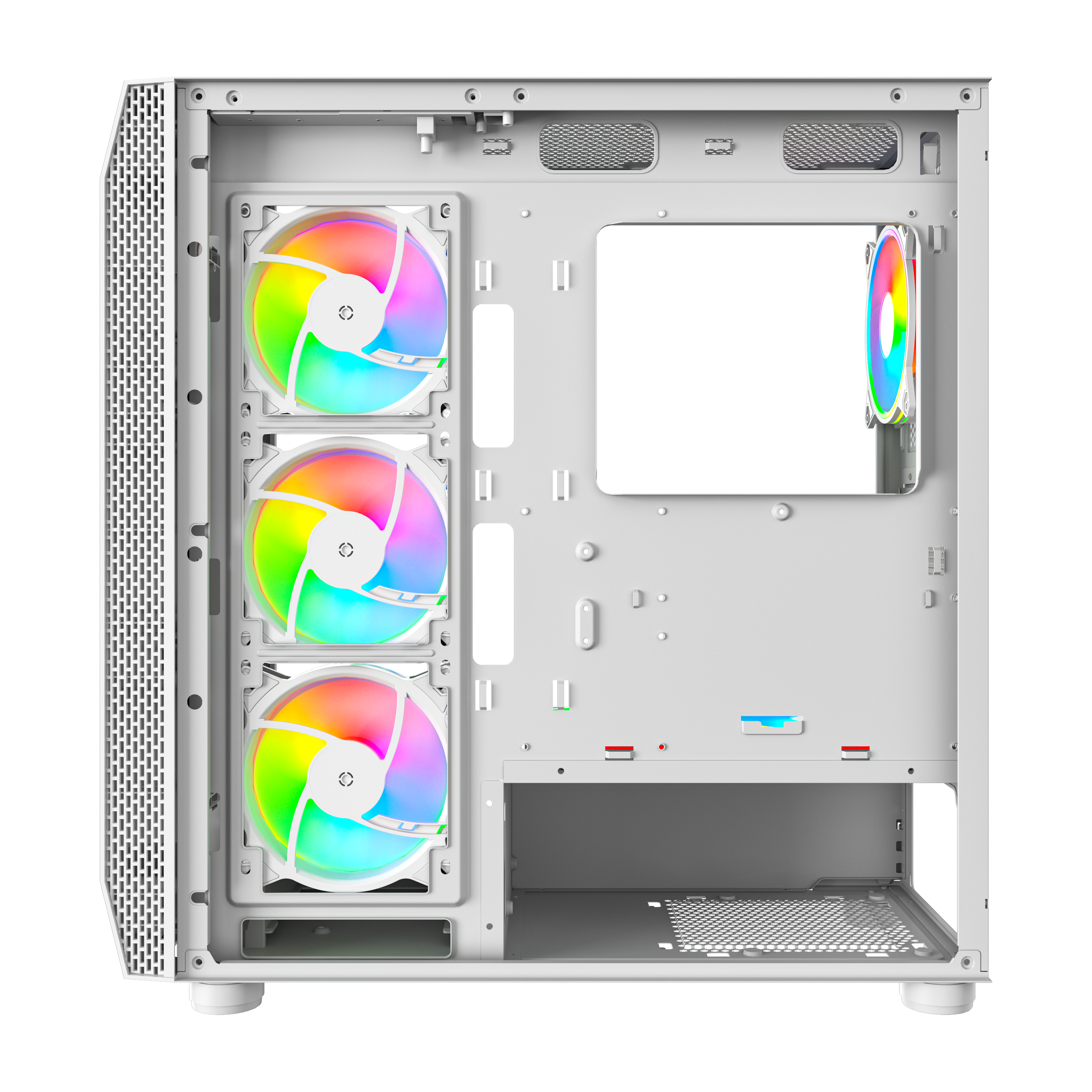 GAMES MASTER COMPUTER CASE MX700 White with 6 ARGB Fans and Remote Controller. (Copy)