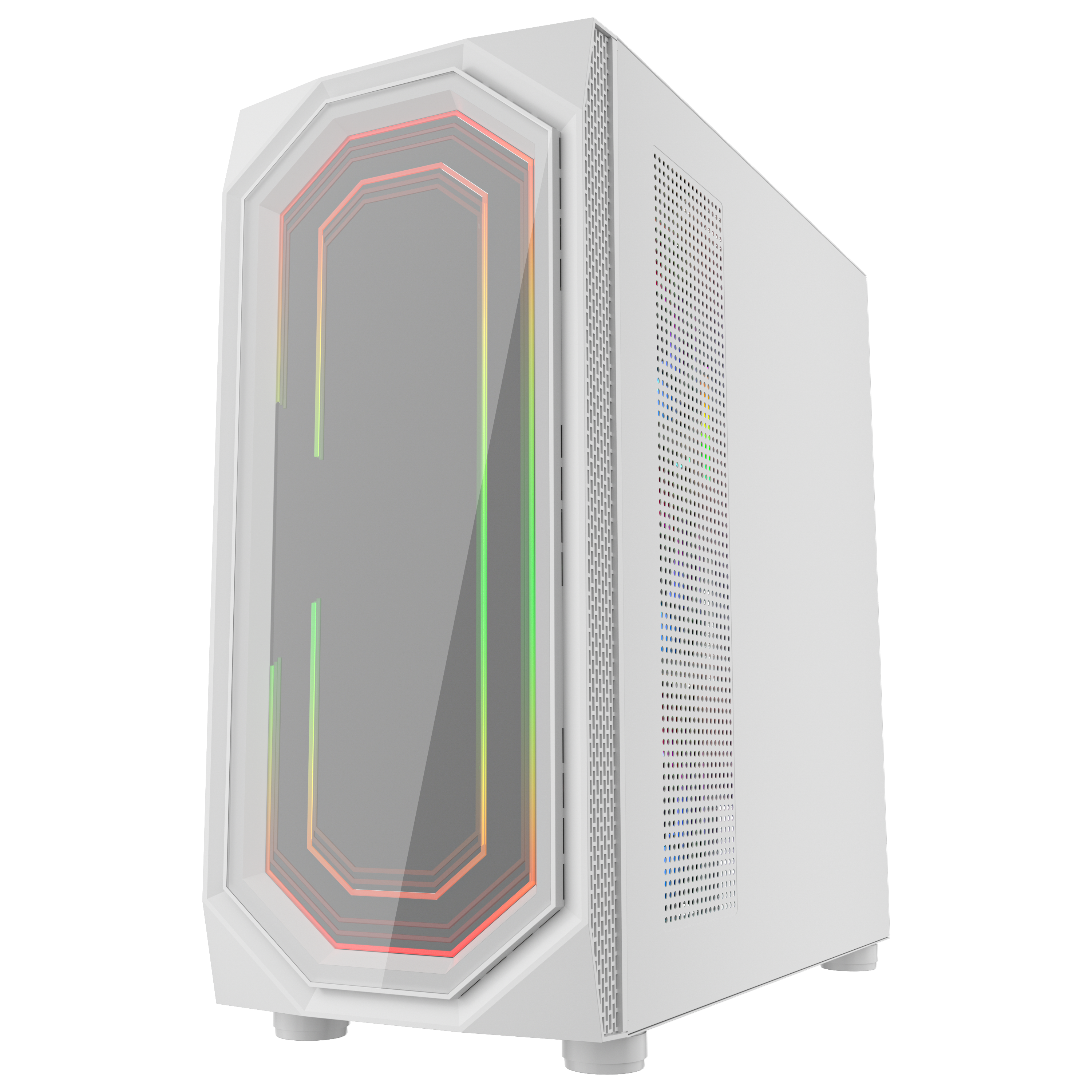 GAMES MASTER COMPUTER CASE MX700 White with 6 ARGB Fans and Remote Controller. (Copy)