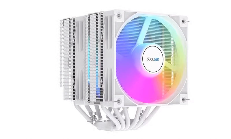 COOLLEO Etian B60T Performance Version Dual Tower Dual Fan Six Heat Pipe Mirror Copper Bottom Support 1700/1851/AM4/AM5