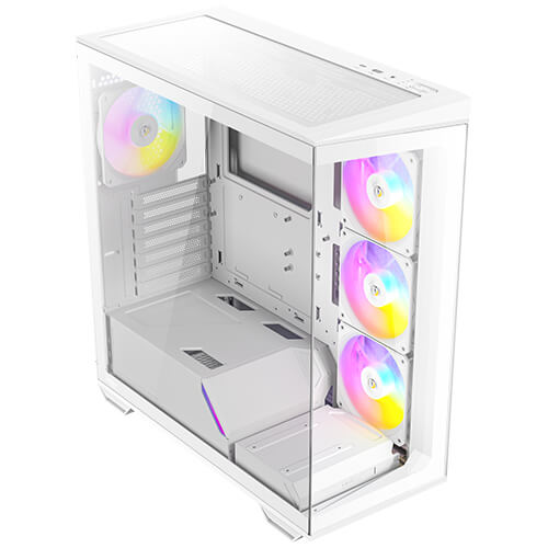 Antec C3 ARGB White , 3 x 120mm & 1 x 120mm ARGB PWM Fans Included, Up to 8 Fans Simultaneously, Type-C,Seamless Tempered Glass Front & Side Panels, 360mm Radiator Support, Mid-Tower ATX PC Case (Copy)