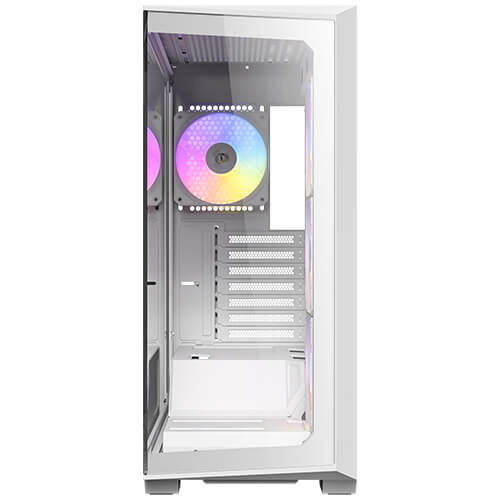 Antec C3 ARGB White , 3 x 120mm & 1 x 120mm ARGB PWM Fans Included, Up to 8 Fans Simultaneously, Type-C,Seamless Tempered Glass Front & Side Panels, 360mm Radiator Support, Mid-Tower ATX PC Case (Copy)