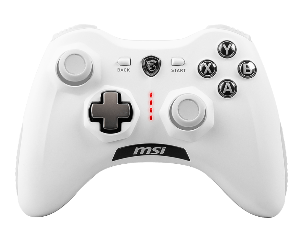 MSI Force GC30V2 Wireless Gaming Controller, Dual Vibration Motors, Dual Connection Modes, Interchangable D-Pads, Compatible with PC & Android