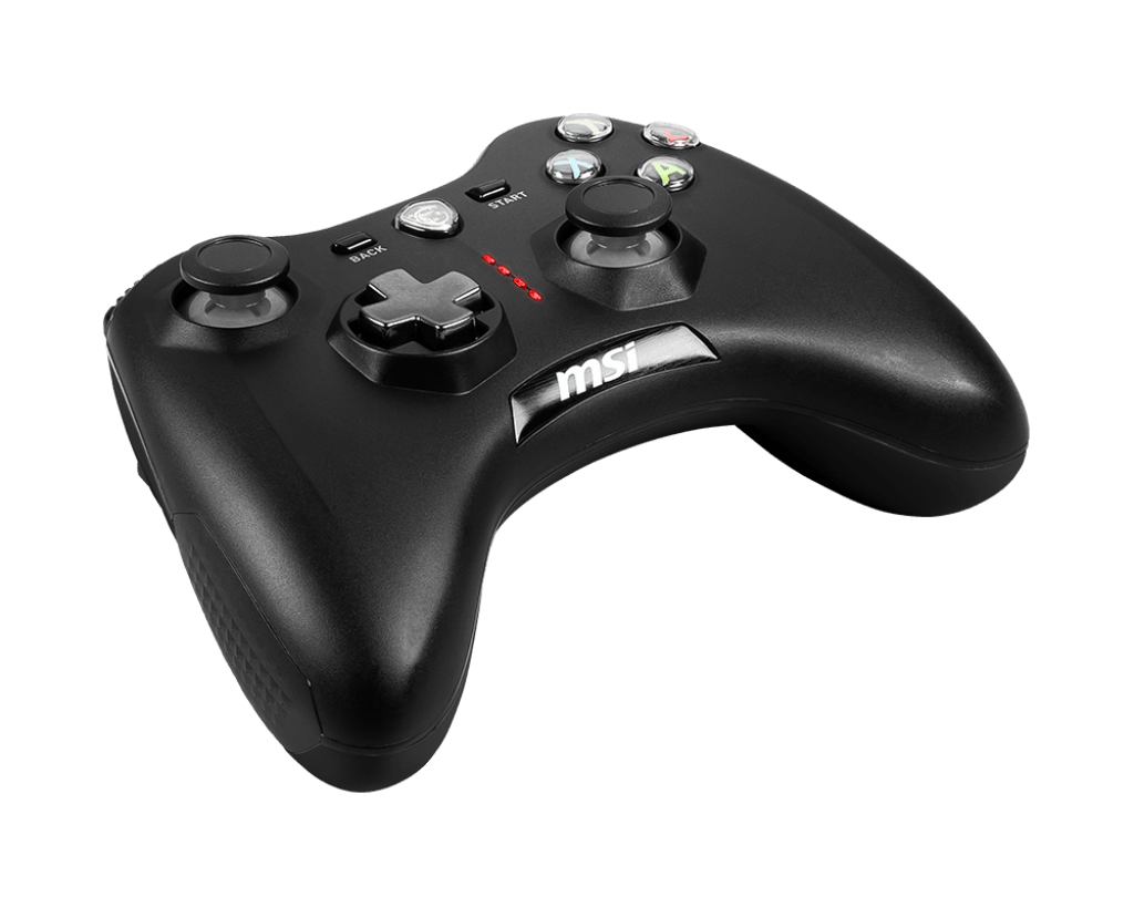 MSI Force GC30V2 Wireless Gaming Controller, Dual Vibration Motors, Dual Connection Modes, Interchangable D-Pads, Compatible with PC & Android