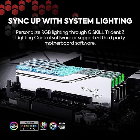 G.SKILL Trident Z5 Royal Series (Intel XMP 3.0) DDR5 RAM 64GB (2x32GB) 6400MT/s CL32-39-39-102