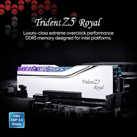 G.SKILL Trident Z5 Royal Series (Intel XMP 3.0) DDR5 RAM 64GB (2x32GB) 6400MT/s CL32-39-39-102