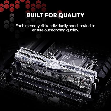 G.SKILL Trident Z5 Royal Series (Intel XMP 3.0) DDR5 RAM 64GB (2x32GB) 6400MT/s CL32-39-39-102