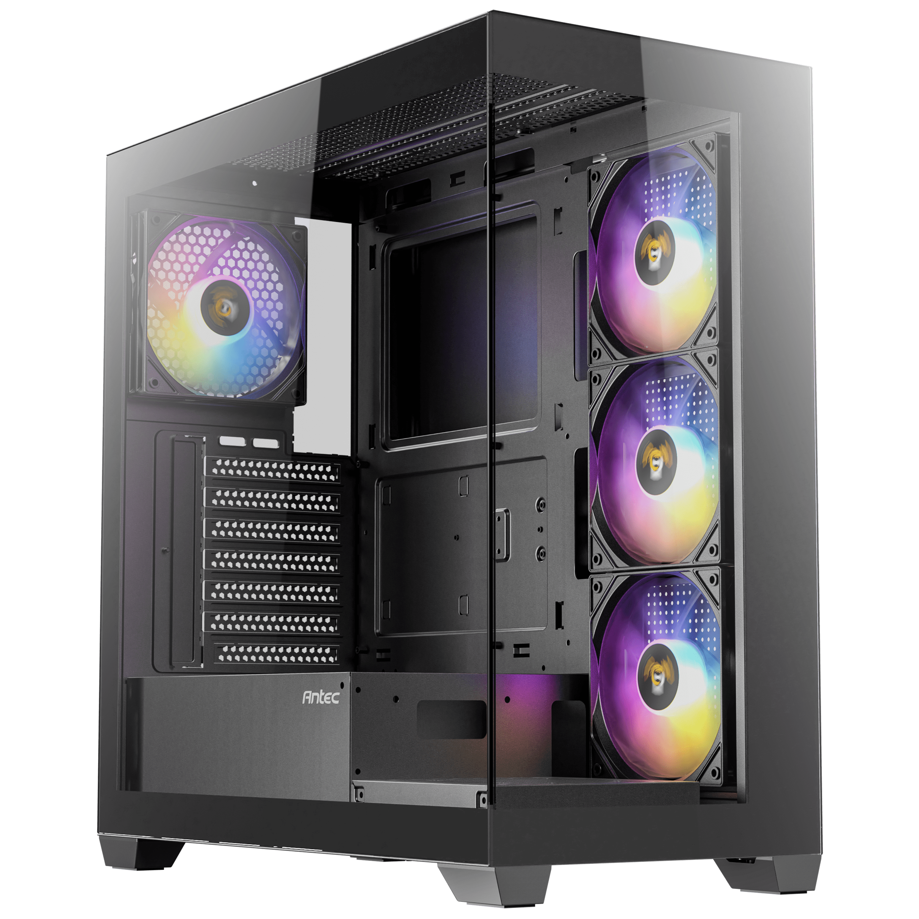 ANTEC CX300 ARGB Mid-Tower Gaming Case ,Included Fans 3 x 120mm ARGB reverse fans on right side + 1 x 120mm ARGB fan in rear,Power, LED Control Button, USB 2.0 x 2 , USB 3.0 x 1, MIC / HD-AUDIO