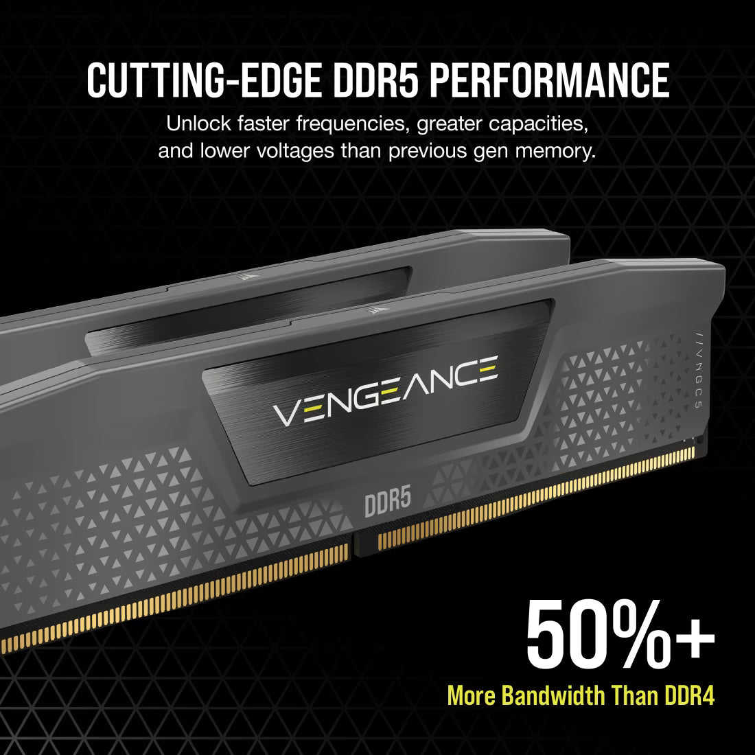 Corsair VENGEANCE Grey 16GB DDR5 DRAM 6000MT/s CL36 AMD EXPO & Intel XMP