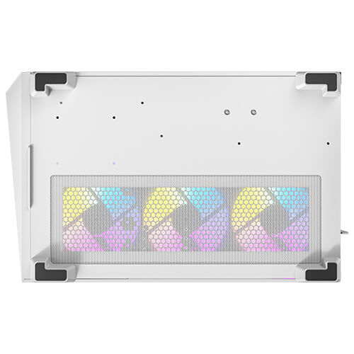Antec C5 ARGB White , 7 x 120mm ARGB PWM Fans Included, Up to 10 Fans Simultaneously, Type-C 3.2 Gen 2 Port, Seamless Tempered Glass Front & Side Panels, 360mm Radiator Support, Mid-Tower ATX PC Case